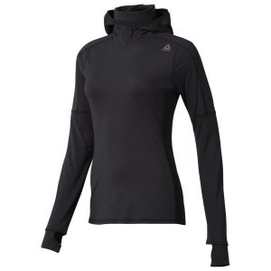 Reebok Thermowarm Touch Scuba Kapuzenpullover Damen - Schwarz - DE 357-RDC